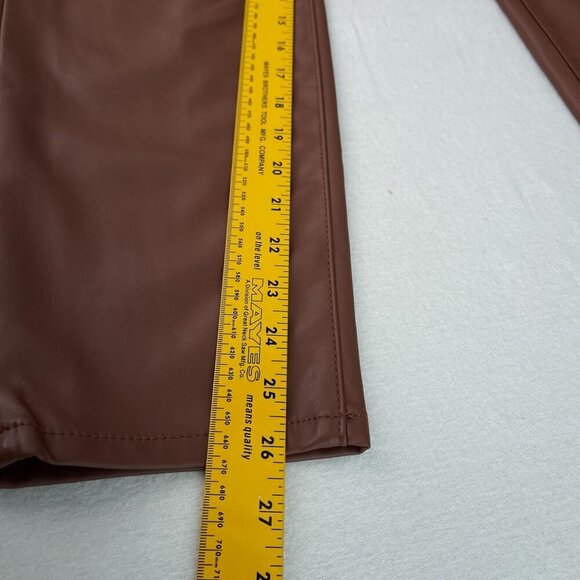 Torrid Perfect Skinny Hi-Rise Faux Leather Pants‎ Brown Womens 16R NWT - Picture 11 of 15